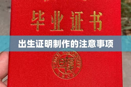 甘德出生证明制作的注意事项