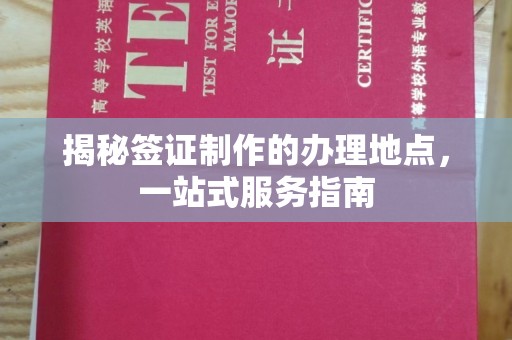甘德揭秘签证制作的办理地点，一站式服务指南