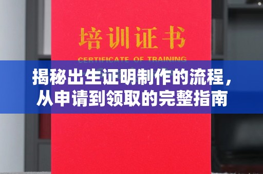 甘德揭秘出生证明制作的流程，从申请到领取的完整指南