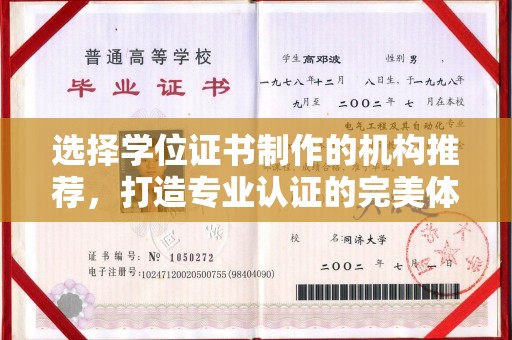 甘德选择学位证书制作的机构推荐，打造专业认证的完美体验