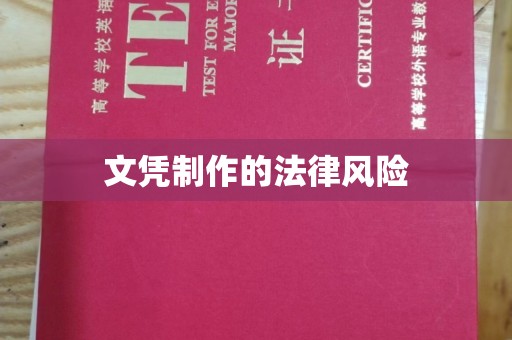 甘德文凭制作的法律风险